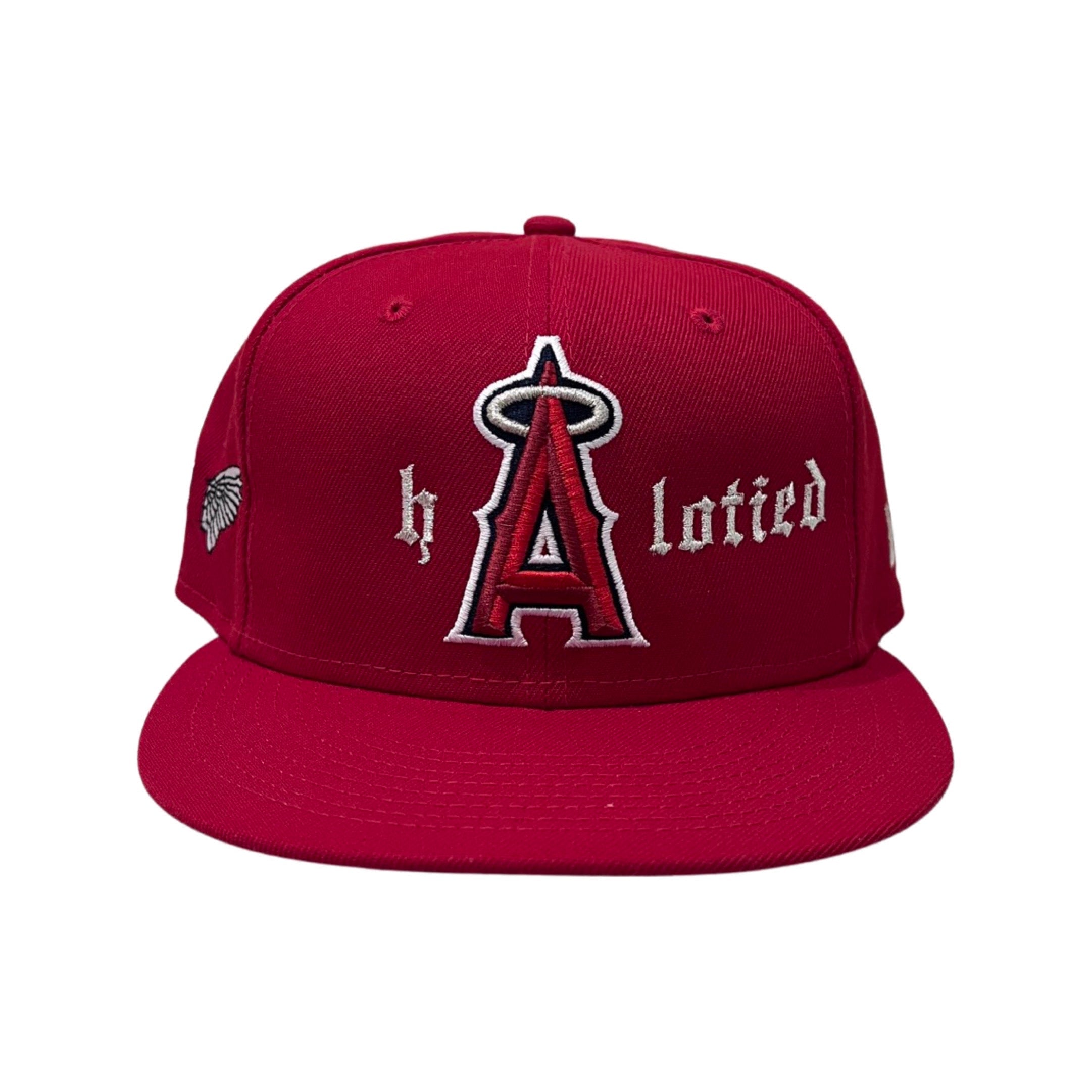 Atlanta A Trucker Cap Baseball Hat With Embroidered Halo 