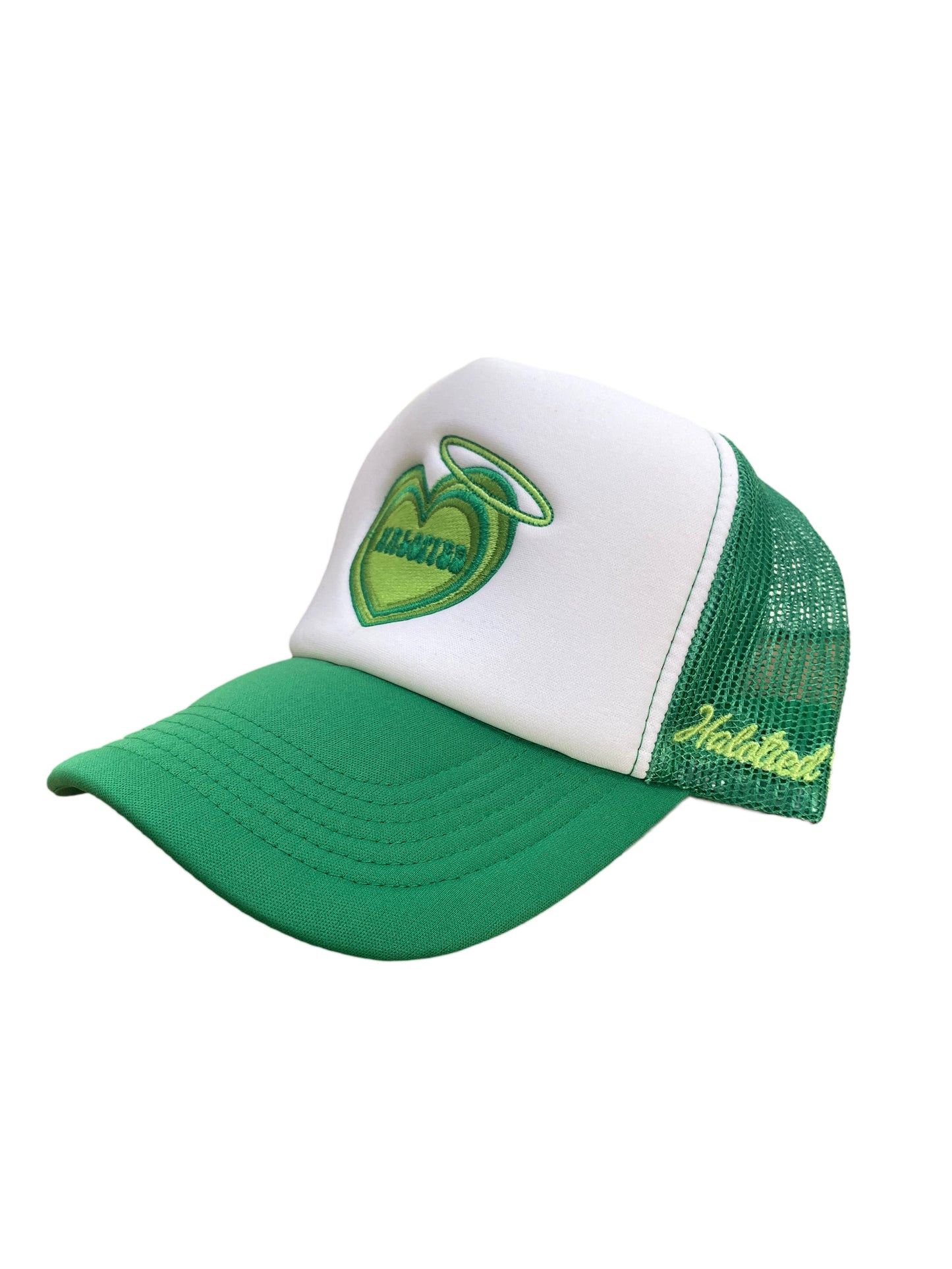 Green Halotied Logo Trucker Hat