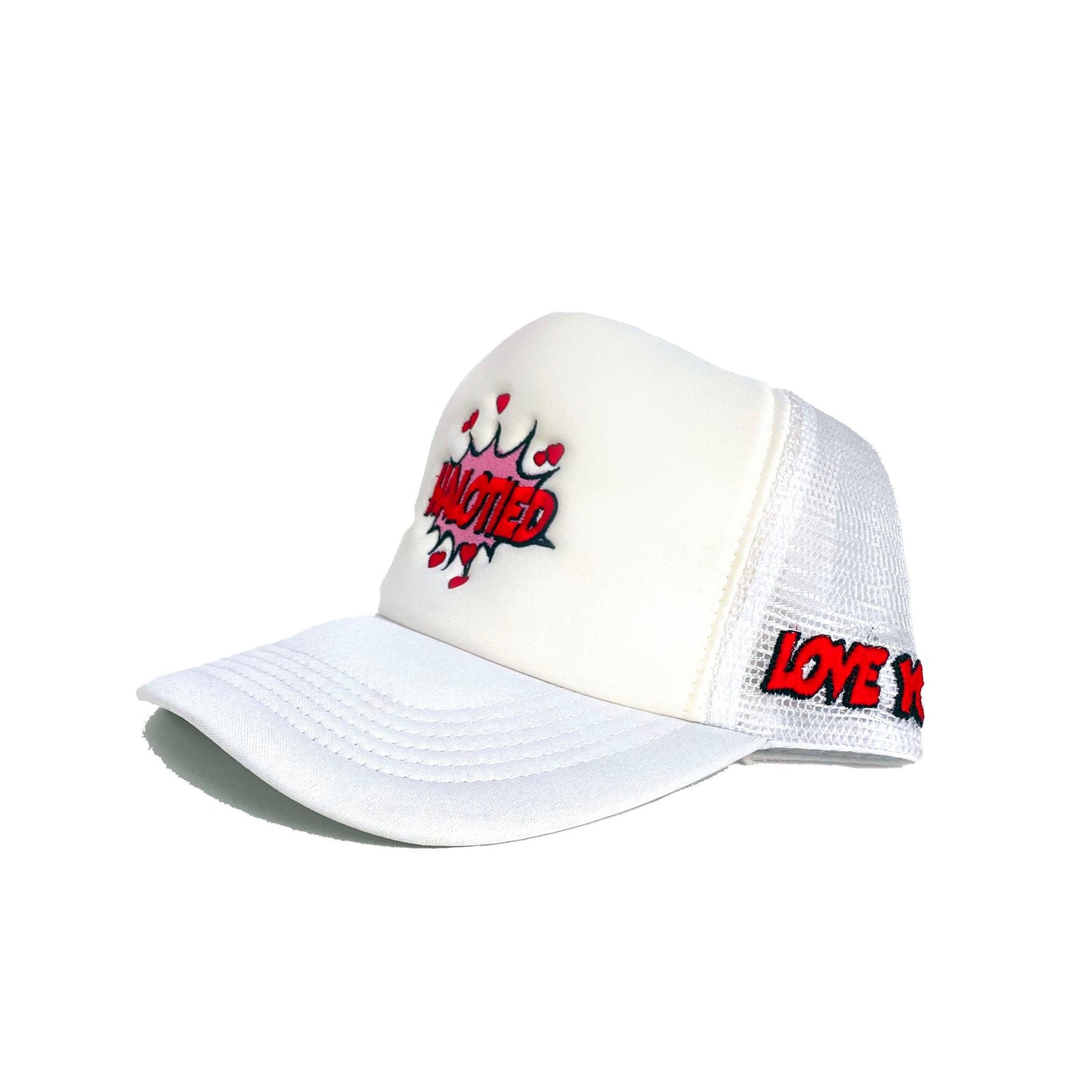 White Super Love Trucker Hat