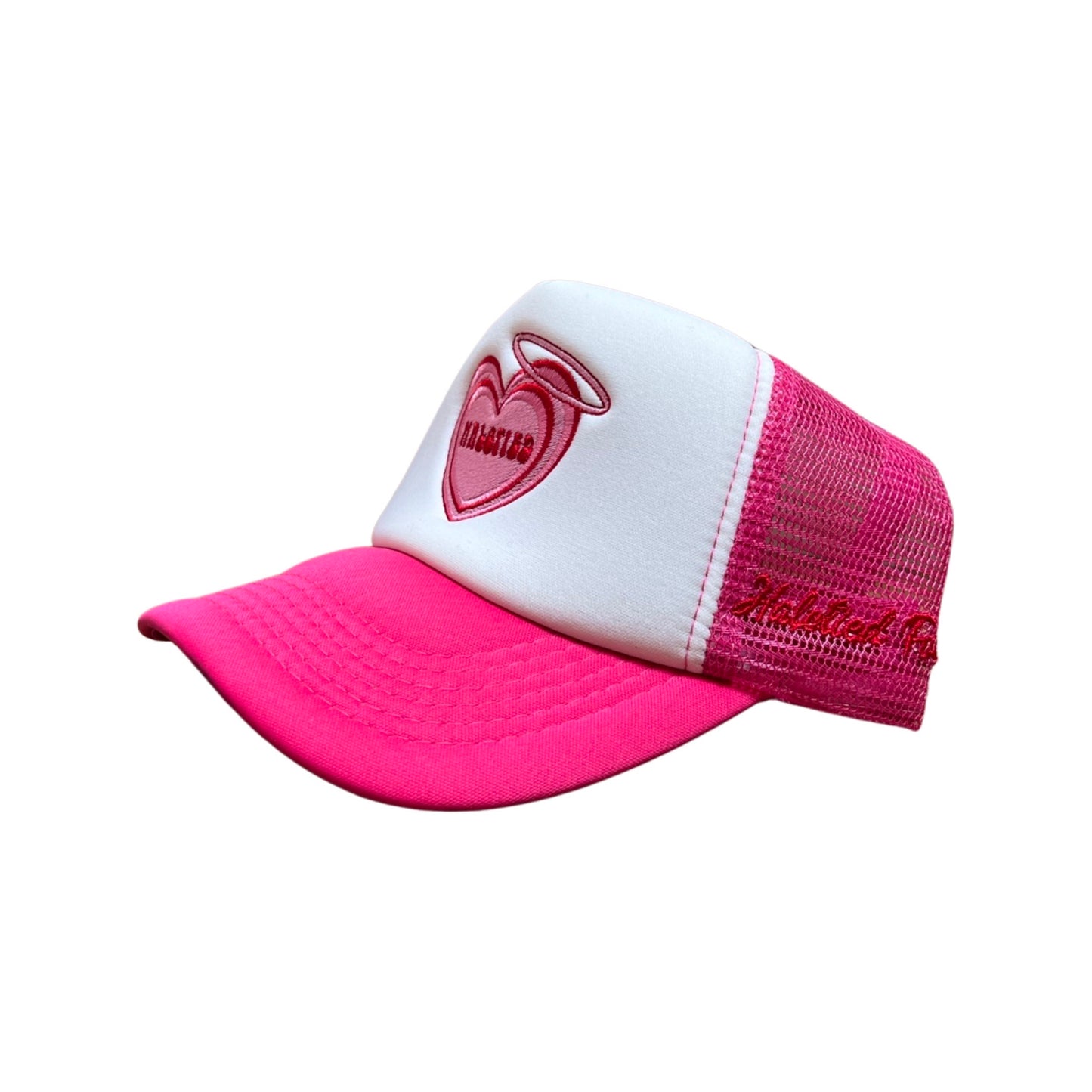 Fuchia Halotied Logo Trucker Hat – HALOTIED