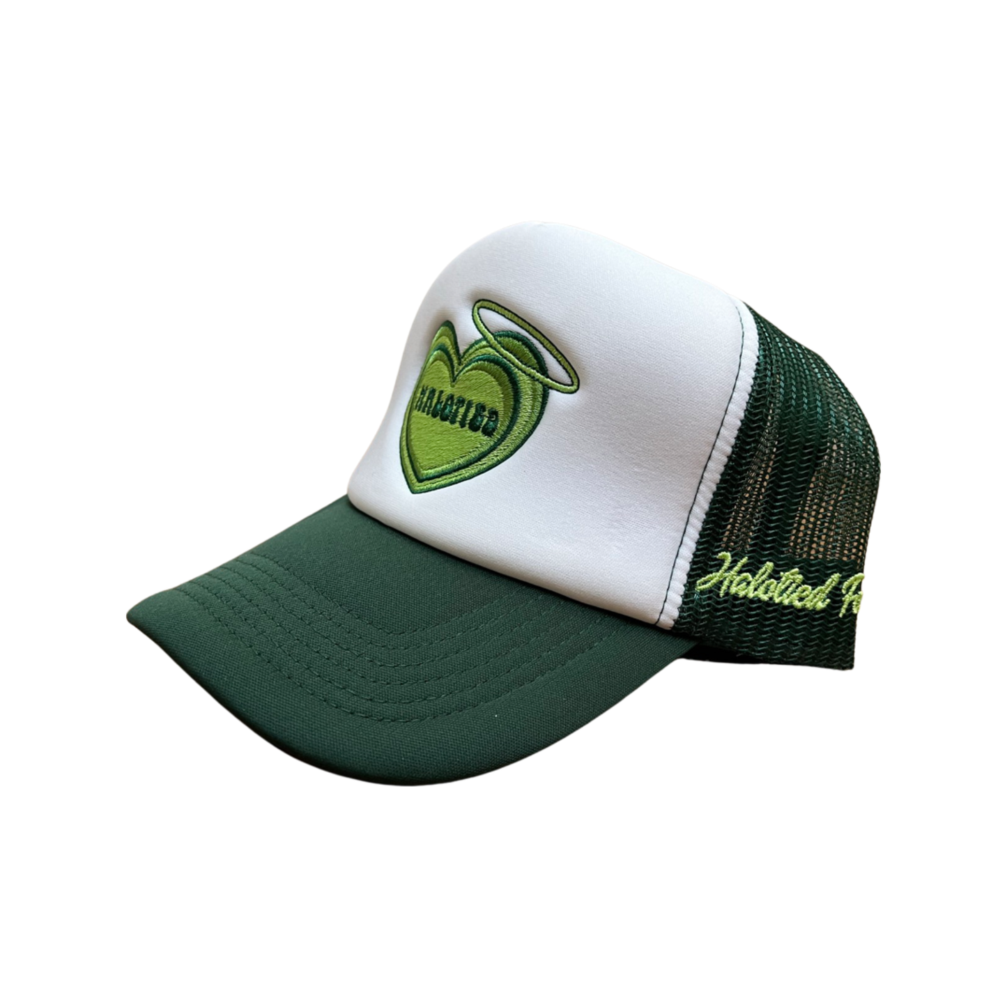 Forest Green Halotied Logo Trucker Hat