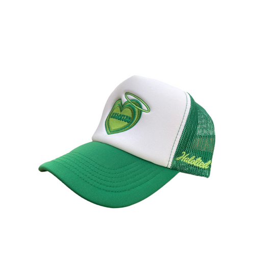 Green Halotied Logo Trucker Hat